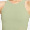 Nike Yoga Dri-Fit Luxe Logo Print Short Sports Tank Top Women Tops Matcha-Green DQ6033-386