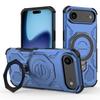 For iPhone 17 Air Magnetic Case Rotating Metal Kickstand Shockproof PC+TPU Phone Back Cover