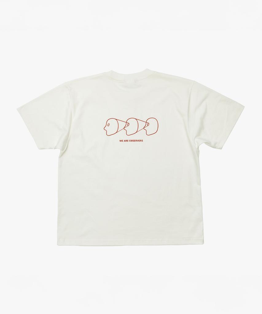 Ttettette Three Observer Logo Short Sleeve T-Shirt (Ivory)