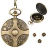 Portable and Stylish Pocket Watch Set Polyhedral Dices Set with Pocket Watch Case Pocket Watch Case Pendant