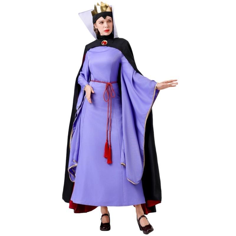 Grimm's Fairy Tale Vicious Queen Queen Cosplay Stage Costume Purple Dress Woman