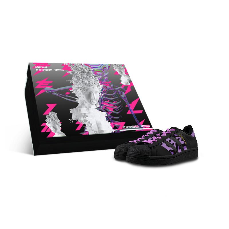 

Adidas Originals SUPERSTAR Low top Skateboard Shoes Unisex Black Purple EG4959(Team1311-BOX) 42⅔