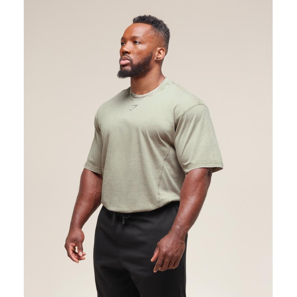 

Gymshark HeriTage Washed T shirT sTone Grey A4a9h Gc9s XS