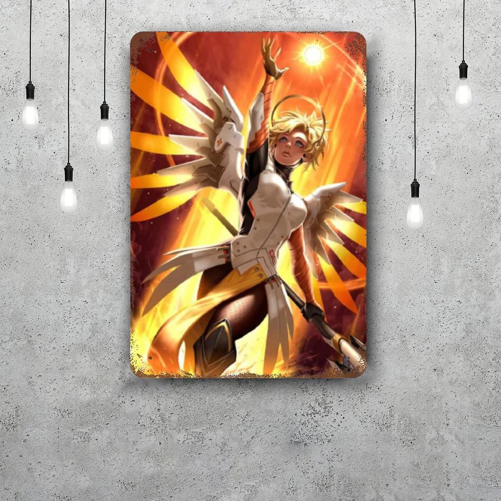 Overwatch Classic Poster Rusty Metal Plaque Retro Decorative Plate Bar Man Cave Garage Club Metal Sign Wall Decoration