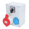 CEE Wall Socket Power Distributor Box 5P 32A 16A Main Switch IP44 Waterproof for Building