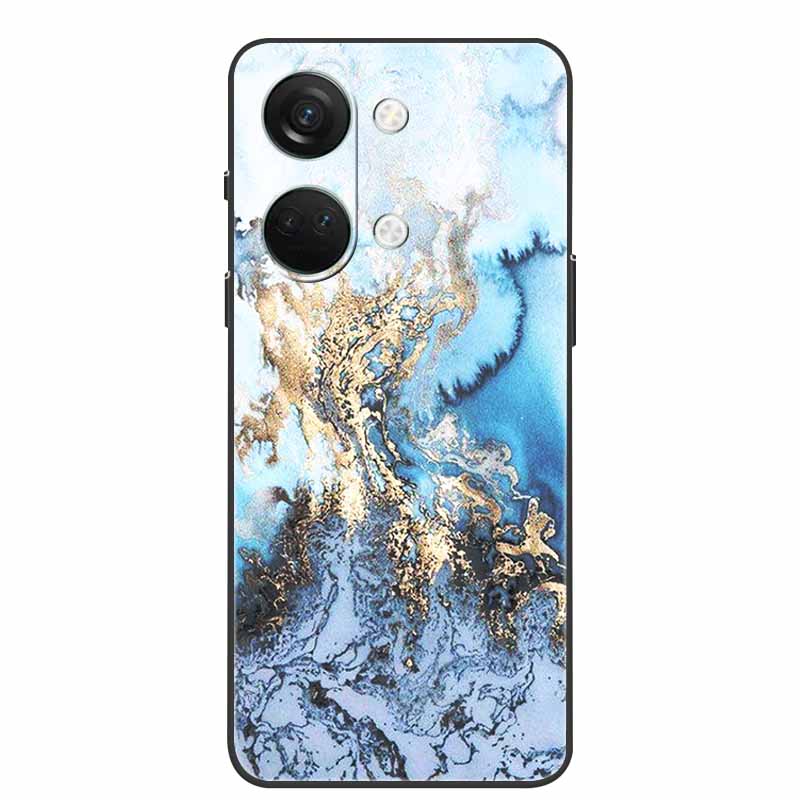 For One Plus Nord3 5G Case Silicone Painted Soft Protective Covers for OnePlus Nord 3 5G Phone Cases 1+ Nord3 TPU Coques Marble
