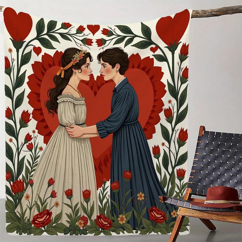 Valentine's Day Gift Throw Blanket Personalized Gift Blankets Thermals For Travel Warm Blanket Winter Comforter