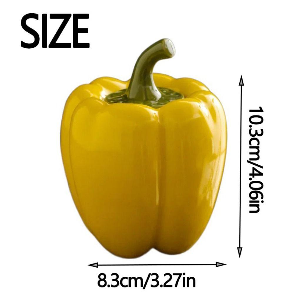 Creative Ceramic Tea Caddies Chili Shape Coffee Container Food Storage Jar  Sealed Jars