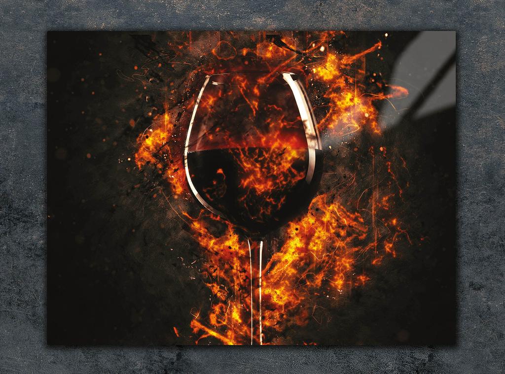 SZKLANA DESKA DO KROEJNIA 30x22 WINO