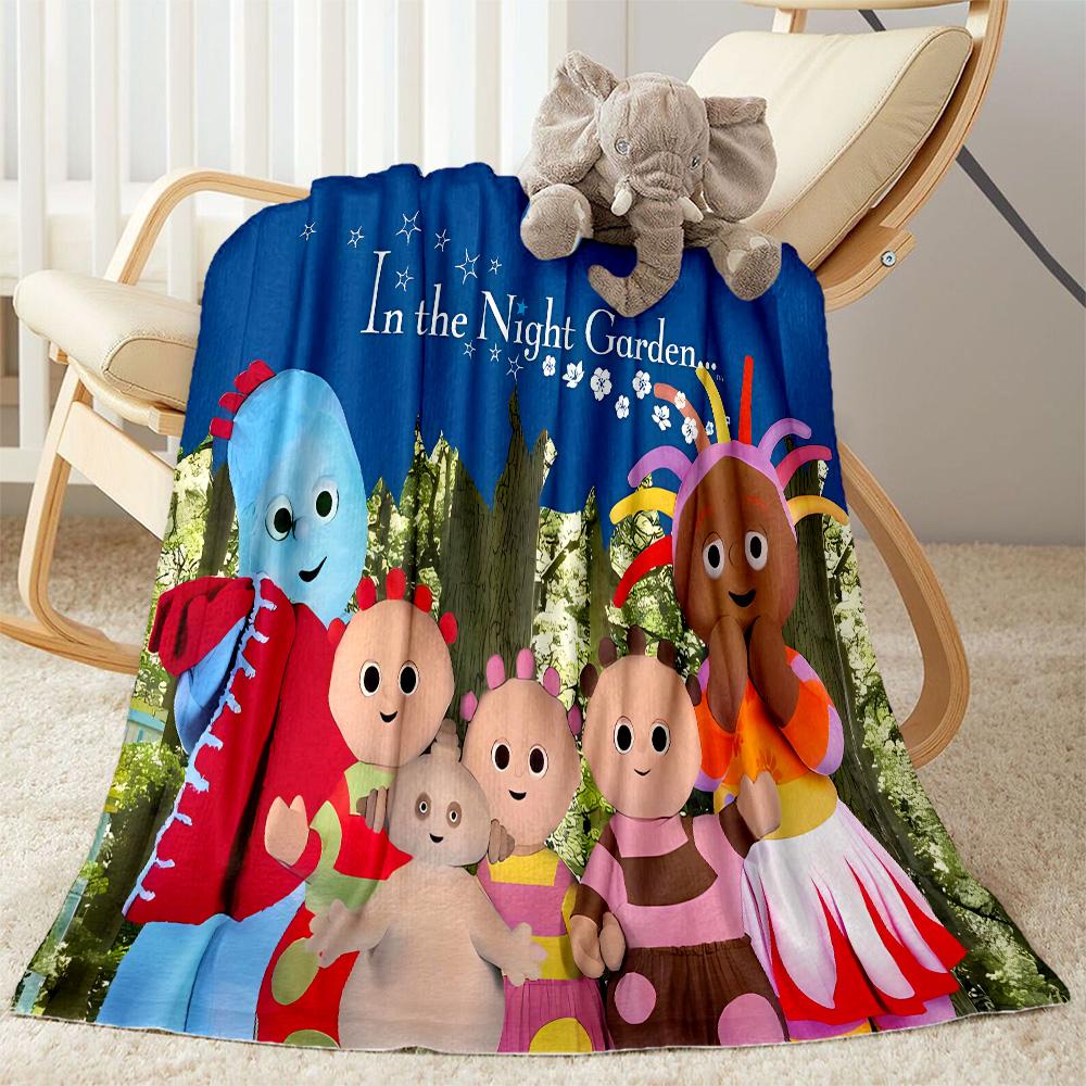 In The Night Garden Characters Flannel Blanket-Soft and Suitable for Sofas,Beds,Offices,Travel,All Seasons,Great Gift for Holidays and Birthdays.