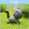 Modish 6pcs Set Kawaii Zakka Charming Unhappy Cat Doll Miniature Action Figure Collection