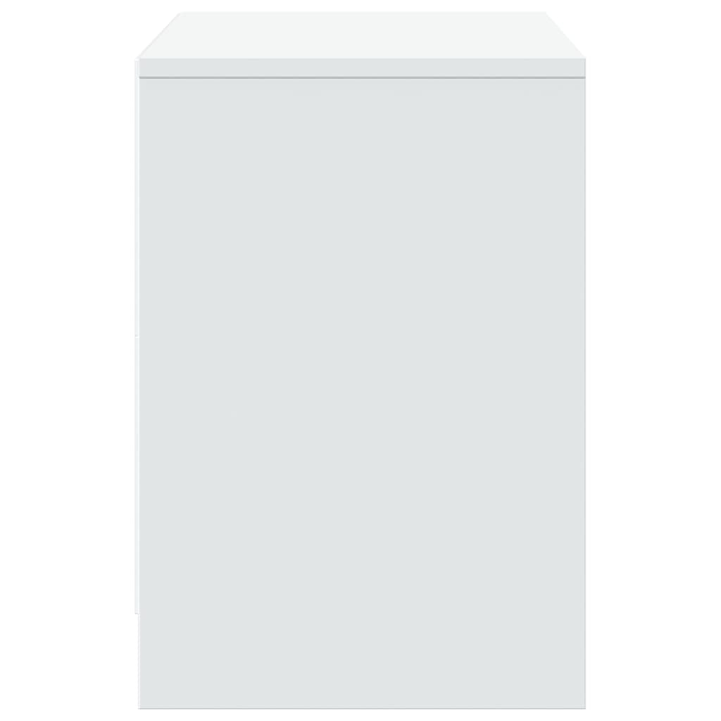 Vidaxl TV Cabinet with LED, White, 100X34X50 Cm, Wood-Based Material
