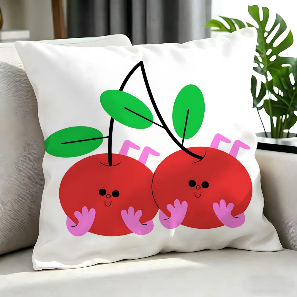 CCute Anthropomorphic Tomato Cherry Cushion Cover Cushion Cover Set Pcs X X X Pillowcase Decorative Sofa Home Decor