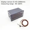 Digital Thermometer AC 220V  for Pt100 3 Wire  Pt 100 Temperature Indicator Red LED 5135H Thermal Display Range -50 to 400°C