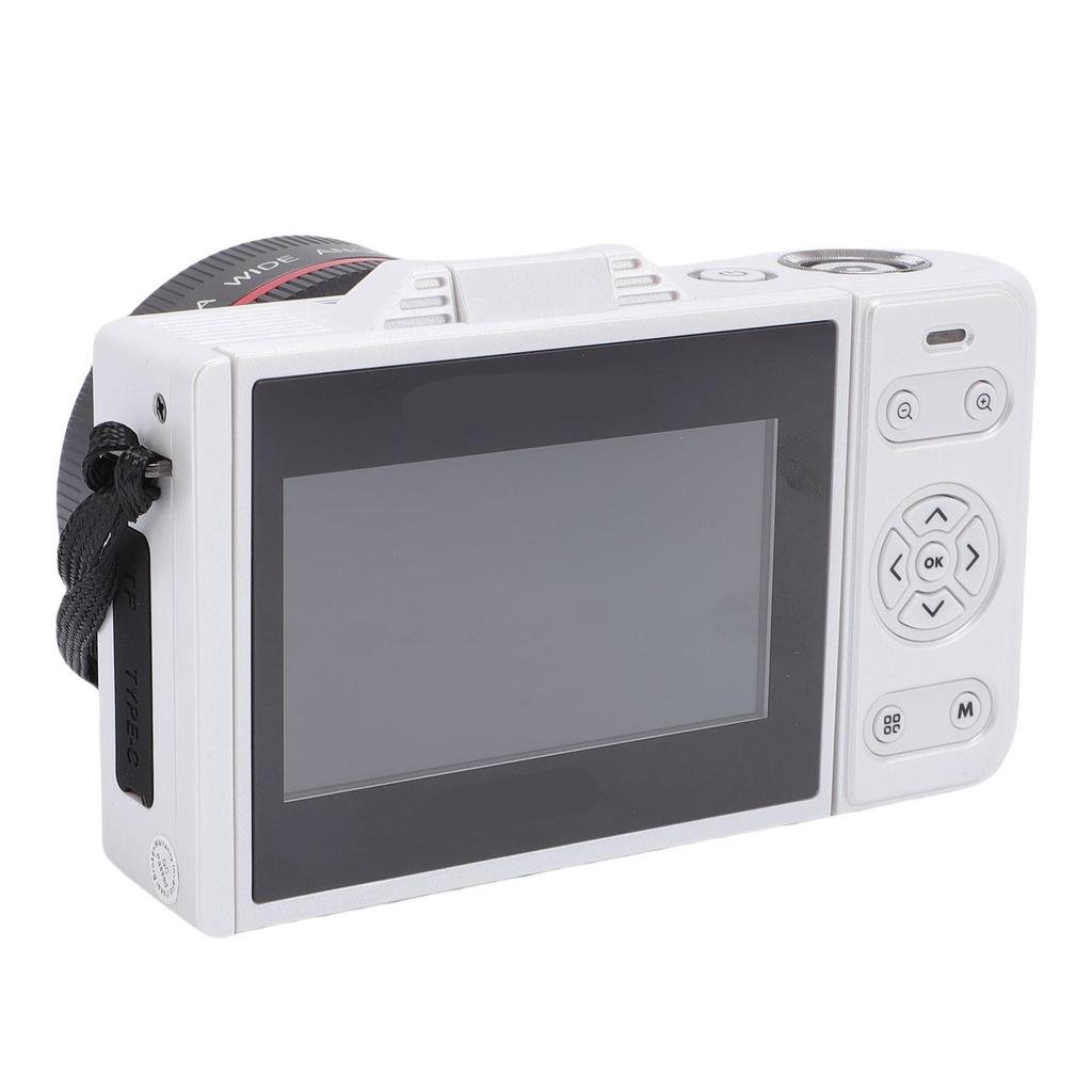 64MP Digital Camera HD 4K Photography Portable Compact Camera with 3in Screen 18X Zoom Anti Shake Auto for Travel