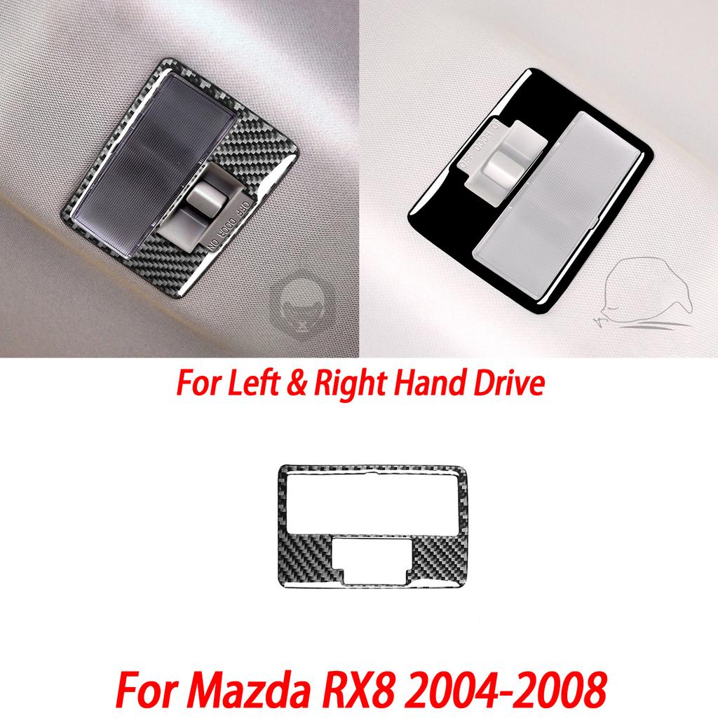 Gloss Black Plastic Car Interior Accessories Sticker AC Radio Door Handle Gear Shift Panel For Mazda RX8 2004-2008 SE3P JM1FE