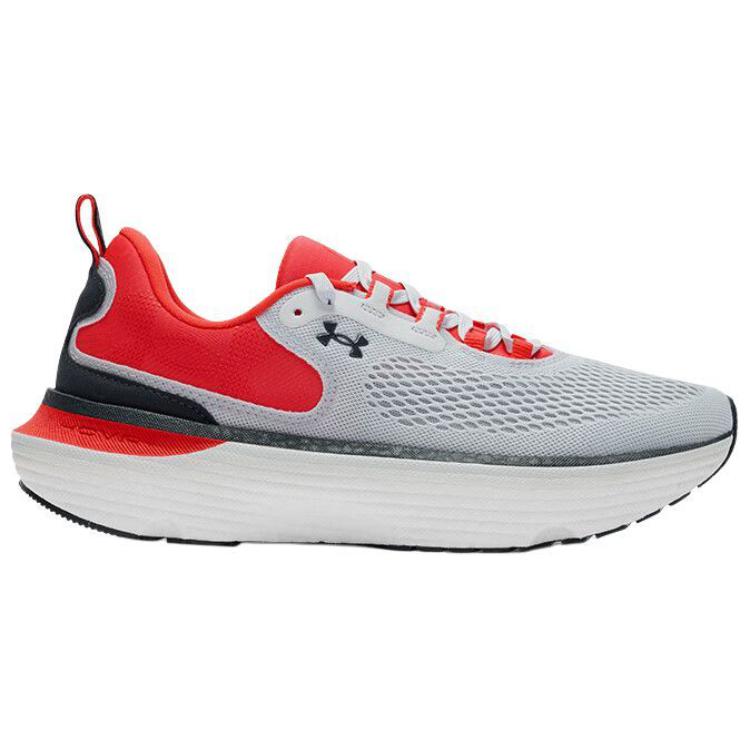 Under Armour Infinite Elite 2 Abrasion Resistant Low top Casual City Commute Running Shoes Men's Gray Red Sneakers 3028169-019