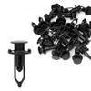 Clips, Fasteners, Plastic Rivets, Fasteners, Retainer Clips, Black, Compatible with Toyota, Compatible with Lexus, Pack of 30