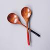 KXLCGYK Wooden Spoons, Set of 2, 16.5cm Long, Lightweight, Soup Spoon, Curry Spoon, Risotto Spoon, Dinner Spoon, Lacquered