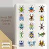 20-Piece Cartoon Insect Magnetic Stickers for Fridge & Microwave