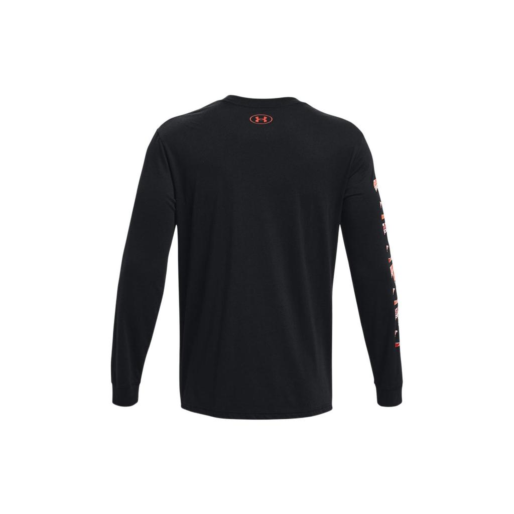 Under Armour Printed Crew Neck Pullover T-Shirt Men tops Black 1370531-001