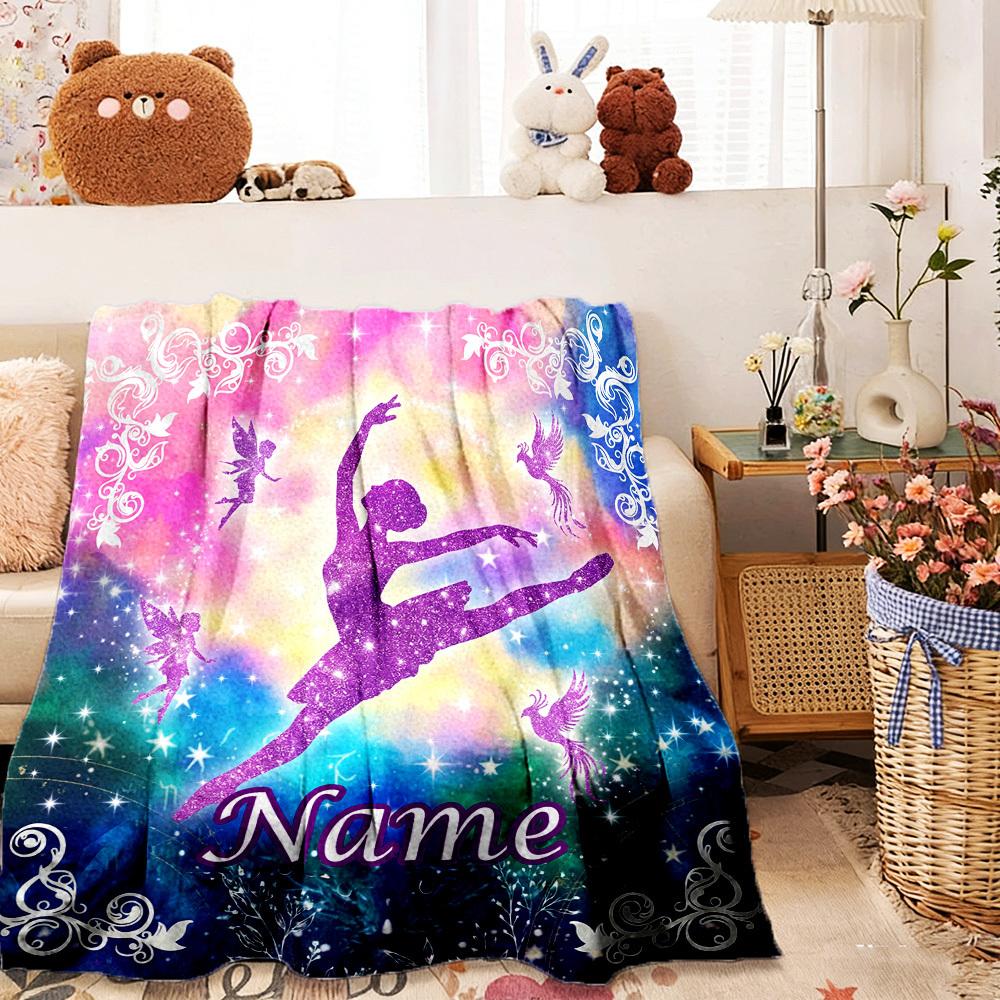 Dance Fairy Personalized Home Customize Your Name Customize Your Name Blankets Comfortable Soft Lightweight Allseason Multipurpose Customize Your Name