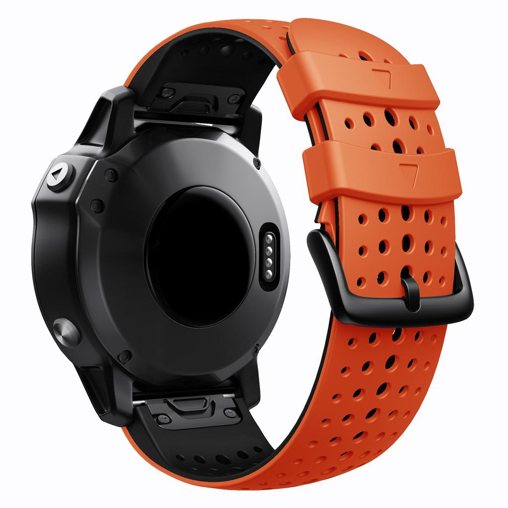 Silicone Watchband for Garmin Fenix 5X/Fenix 3 26mm Easy Fit for Fenix 5X Plus/Fenix 6X/Fenix 6X Pro/2 Delta PX