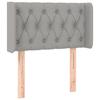 VidaXL LED Headboard Bedroom Furniture Single Bed Accessory Headboard Bed Frame Interior Light Grey 3123546