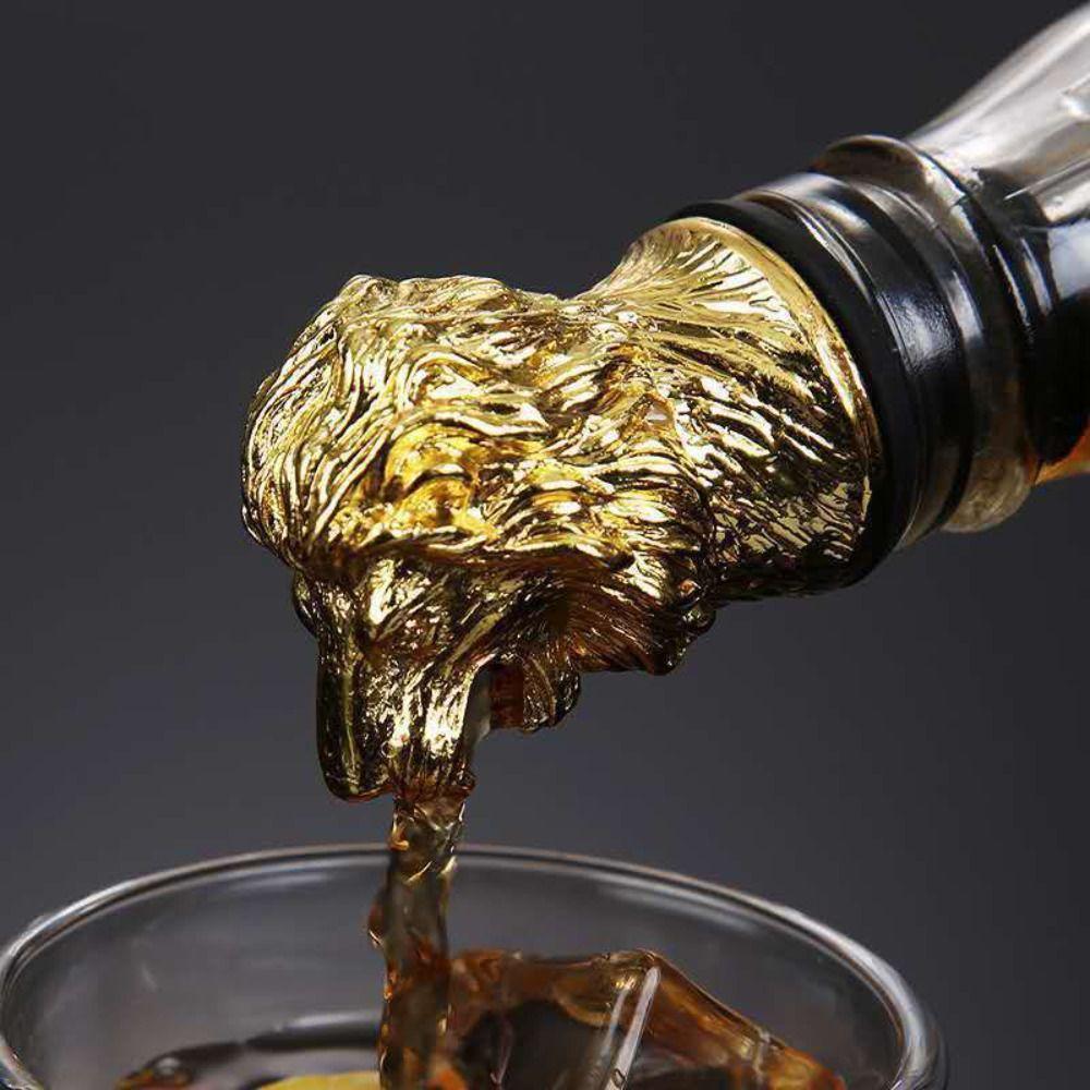 Portable Wine Pourer Leopard/Lion/Antelope Head Wine Aerators Wine Dispenser Kitchen Accessories