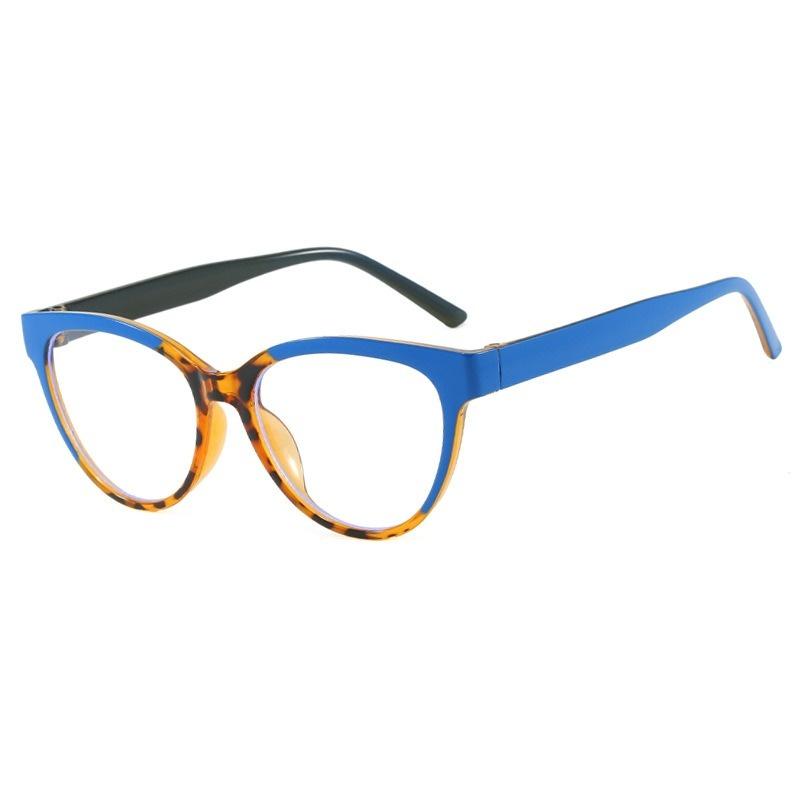 Trendy Vintage Triangle Eyeglasses Frames Ladies Cat Eye Prescription Optical Male Glasses Colorful Spectacle Frame Frame
