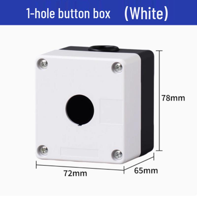 Strong Waterproof Magnetic Button Box: 1234-Position, Emergency Stop & Start Single Hole Control Switch.
