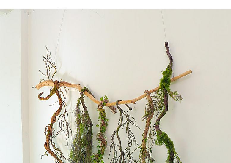 Artificial Green Plant Vines for Indoor Decoration - Forest Style Biomorphic Landscaping Tree Vines