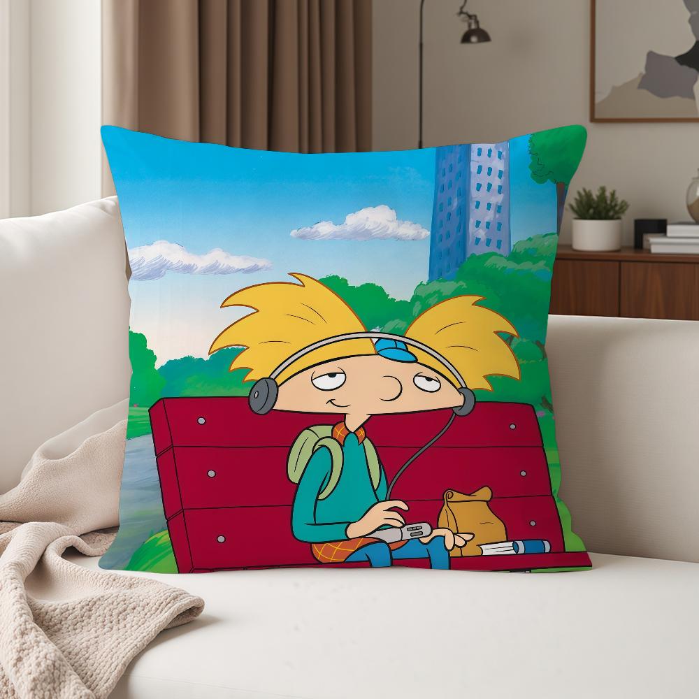 Anime Hey AArnold Pillow Case Suitable For Bedrooms Living Rooms Cars Home Decoration