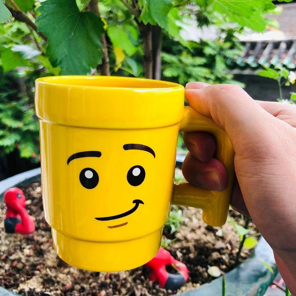 Cute Expression Ceramic Cup 250ML,Children Smiling Face Cup,Coffee Milk Tea Cartoon Mugs Brithday Christmas Gifts Funny Mug