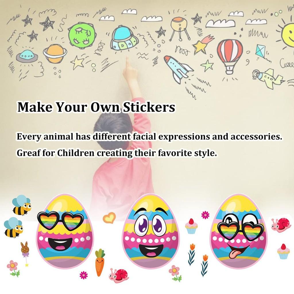 Delightful Xh108 Childrens Easter Stickers Interactive Puzzle Fun Crafting