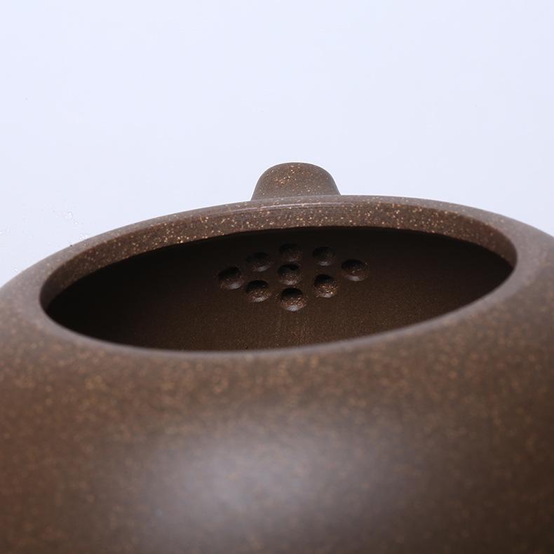 Handmade Yixing Purple Clay Teapot Set - Antique-Style Tangyu Side Handle