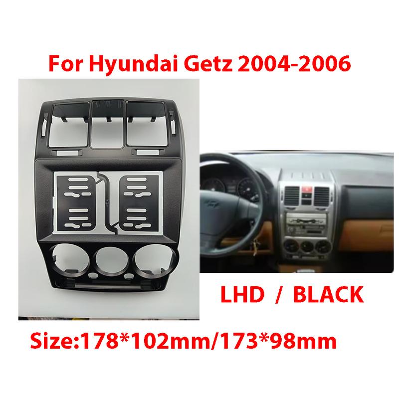 7 Inch For Hyundai Getz 2004-2006 LHD Car Radio Fascias MP5 Stereo Panel Dashboard Refitting Installation Frame