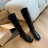 Designer Women Knee High Boots Fashion Large Cylinder Circumference Shoes Autumn Winter Low Heel Ladies Knight Long Booties