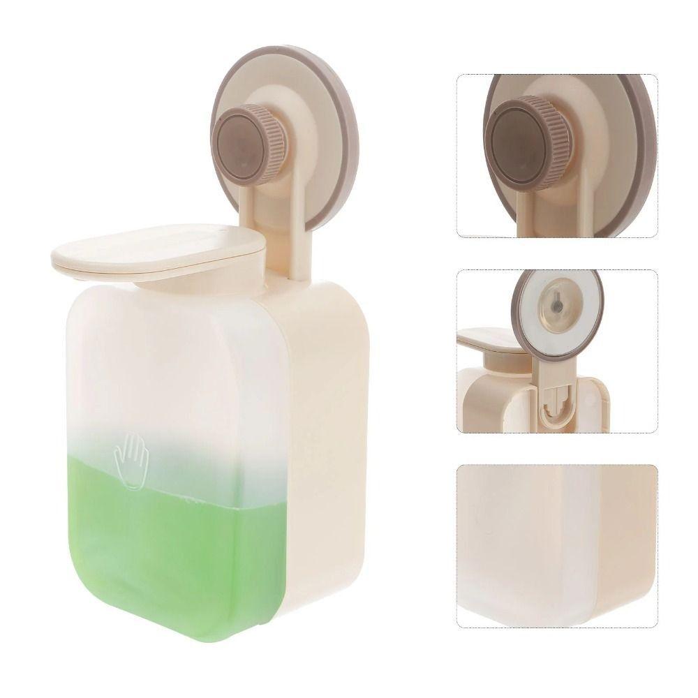 Punch-free Suction Cup Soap Dispenser Wall Mounted Liquid Soap Distributor  Washroom