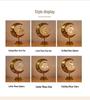 Middle Eastern Festival Moon and Star LED Decorative Rattan Ornament Lamp for Bedroom
