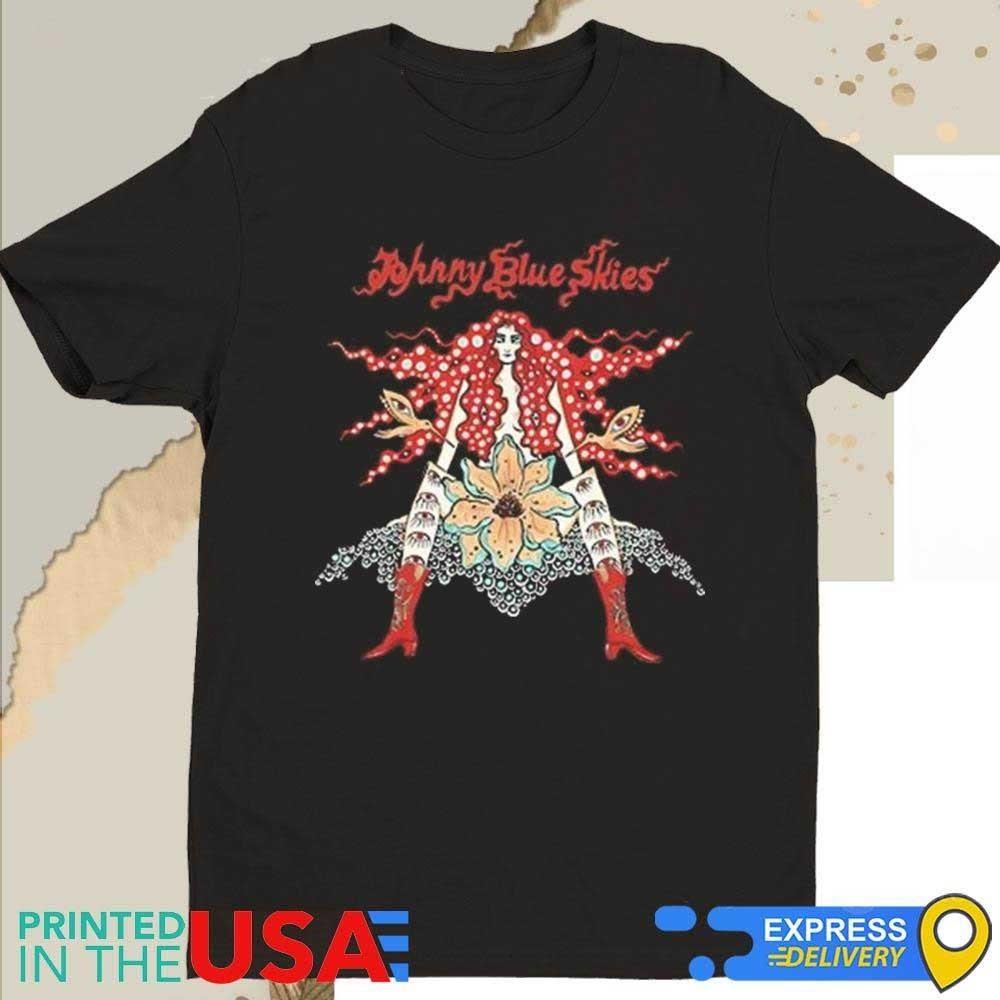 Vintage Johnny Blue Skies Sturgill Simpson S-4XL Men Black T-shirt VA064 M