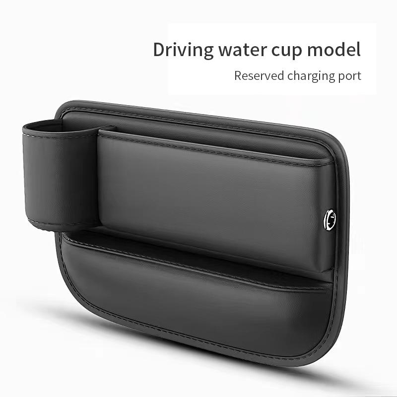 PU kožená autosedačka Gap Bag Pouzdro Úložná taška pro automatickou konzoli Organizér Boční Zátky Zátky Organizér Auto Štěrbina Uložení Kapsa pro úklid