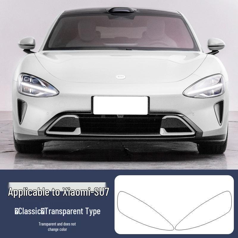 

Xiaomi SU7-ULTRA Smoked Color-Changing TPU Headlight & Taillight Film - Black Warrior Default