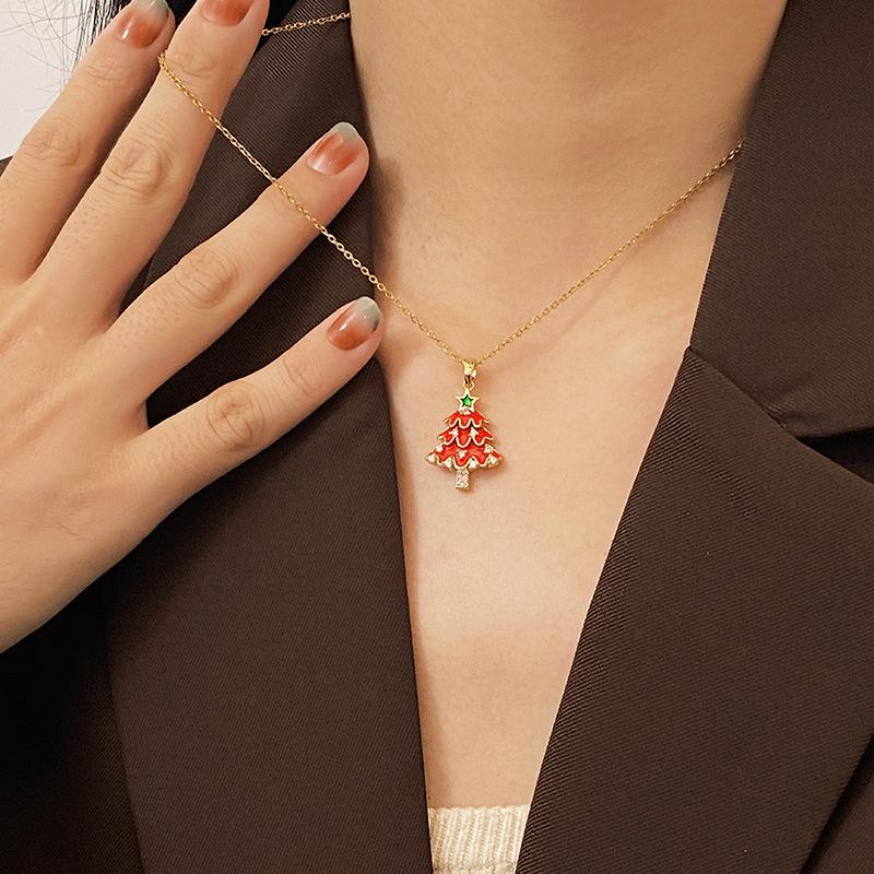 

Christmas Eve Non-Fading Best Friends Couple Sister Necklace - Versatile Cute Clavicle Chain