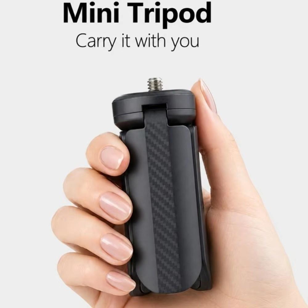 ABS Desktop Tripod with 1/4" Screw Photography Stand Portable Mini Tripod for DJI OSMO Pocket 3/4