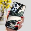 Phone Cover for OPPO Reno11 F 5G Case Black Silicone TPU Fashion Marble Print Shells for Oppo Reno 11F Protective Capa Soft Bags