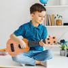 Eucli Model Gitary Zabawkowej Instrument Muzyczny Edukacyjny Zabawka Gitara Mini Gitara Zabawka Wczesnoedukacyjna dla Niemowląt i Przedszkolaków Dziecięca