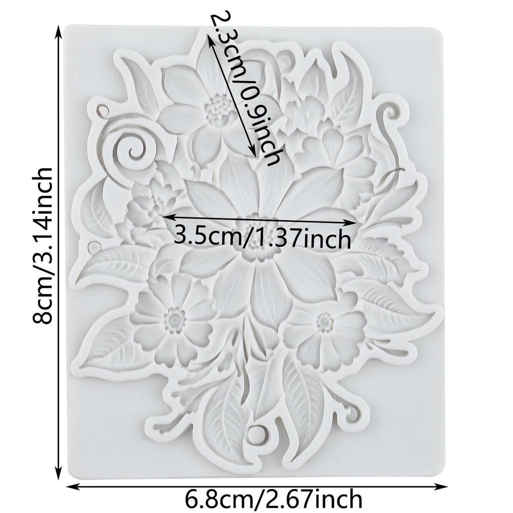Flower Blossoms Silicone Molds Daisy Chrysanthemum Flower Fondant Mold Cake Decorating Tools Cupcake Topper Candy Chocolate Gumpaste Mold