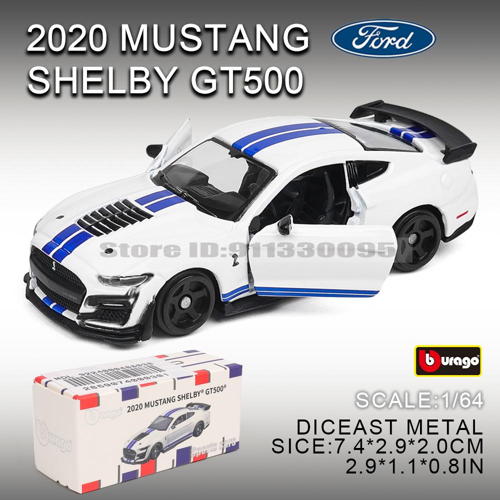 Burago 1:64 golf Porsche 911 Shelby Raventon Mustang Lamborghini Serie da Collezione Modello in Metallo Pressofuso Giocattolo Regalo per Bambini