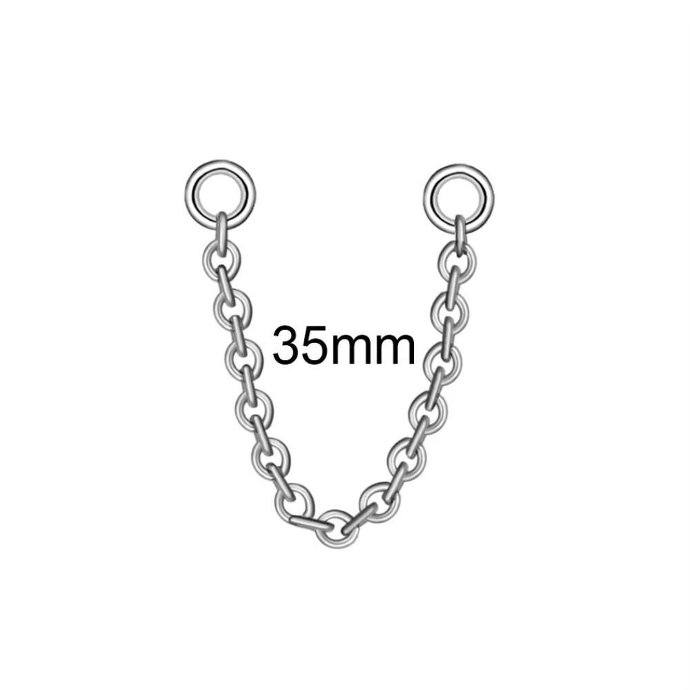 Three Layer Chain Nose Chain Titanium Nostril Chain Helix Piercing Piercing Ear Nose Jewelry 03-35mm
